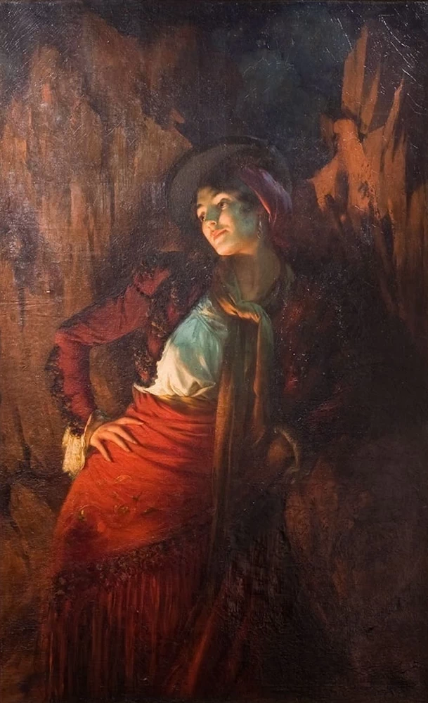 François Paul Auguste Quinsac - Ritratto di donna
